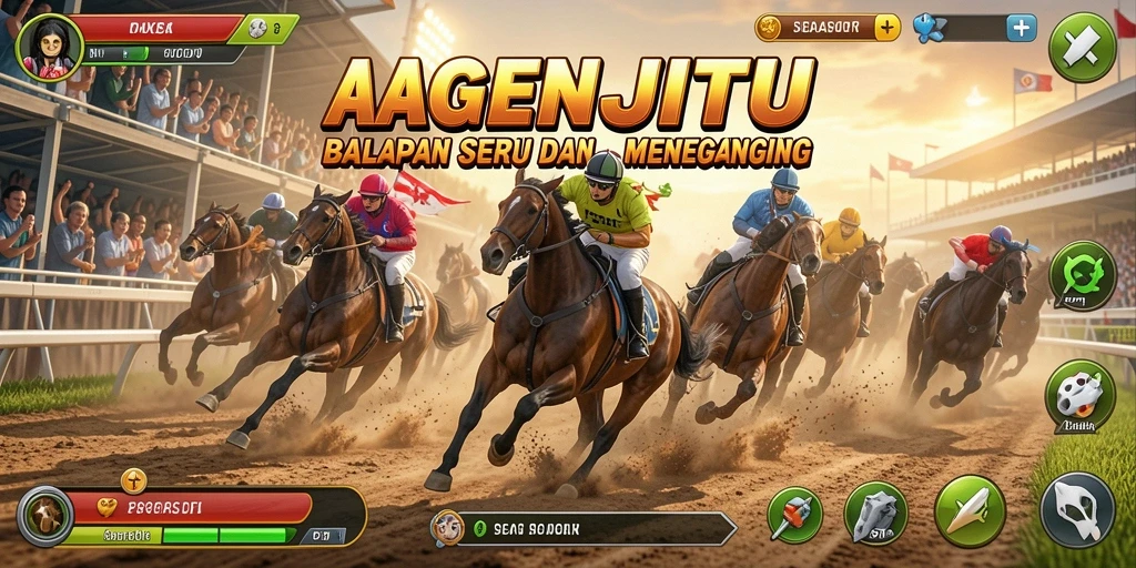Tampilan gameplay AGENJITU yang menegangkan dan seru.