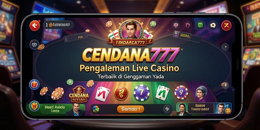 Tampilan antarmuka permainan Live Casino yang modern dan menarik.