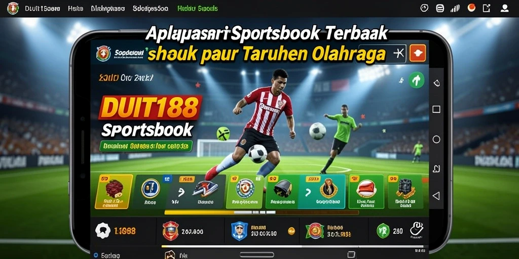 Tampilan antarmuka DUIT188 yang menawan dan mudah digunakan untuk taruhan olahraga.