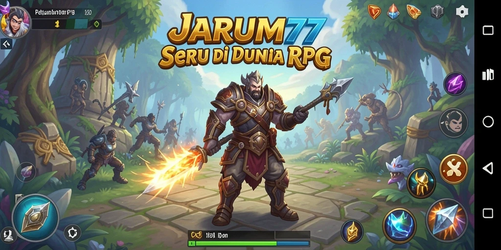 Cuplikan gameplay yang menampilkan karakter dalam petualangan RPG.