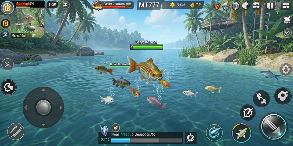 Screenshot gameplay MT777 menampilkan pengalaman memancing yang seru.