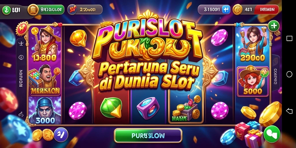 Tampilan gameplay seru dan intens dalam PURISLOT