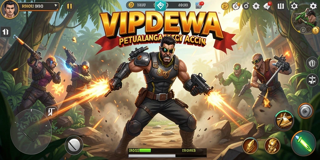 Tangkapan layar menunjukkan aksi mendebarkan dalam VIPDEWA.