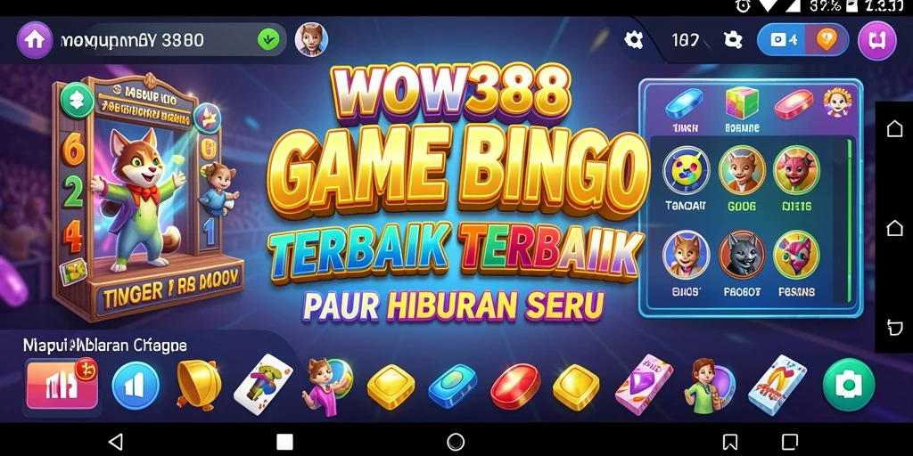 Tampilan menarik dari permainan Bingo WOW388 saat dimainkan.